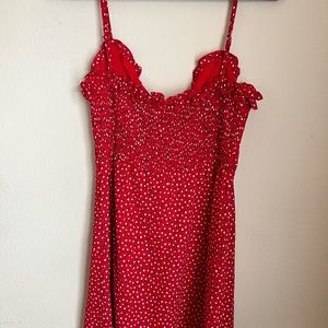 Princess Polly Lovebirds mini dress red